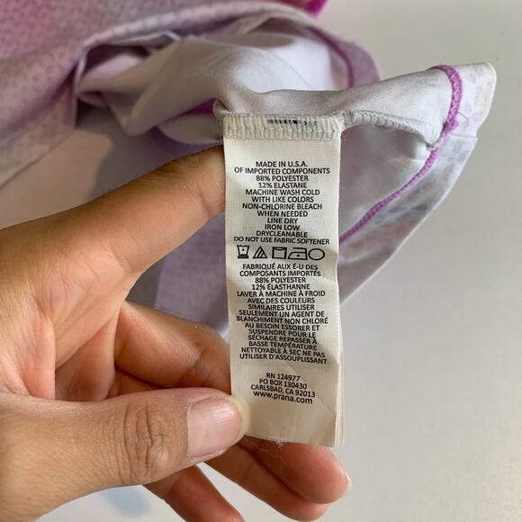 Prana Tank Top Womens XL Extra Large Ombre Boost Print Racerback Performance - Picture 8 of 12